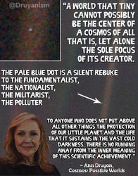 Pale Blue Dot Rebuke by Ann Druyan