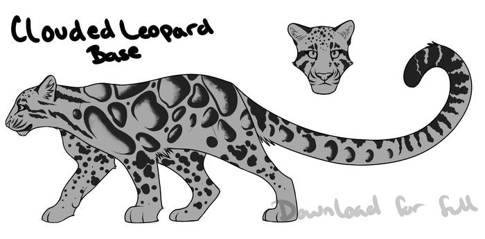 CloudedLeopard Lineart