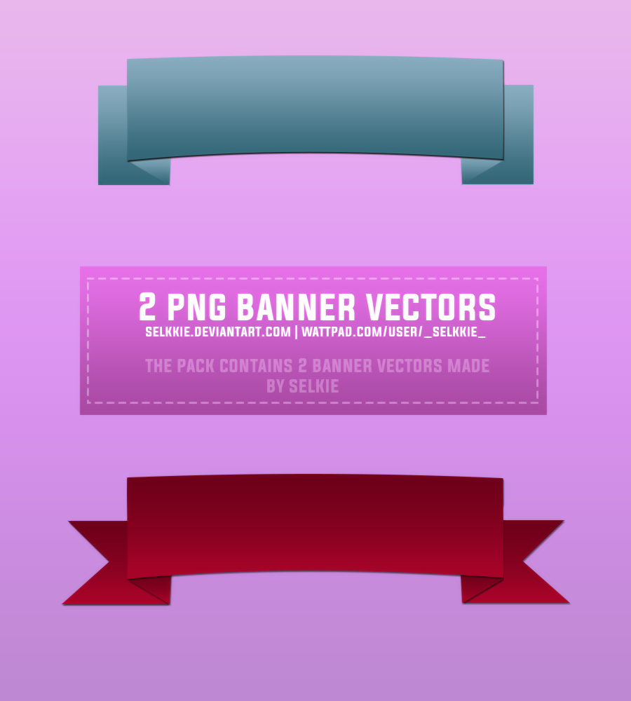 2 Png Banner Vectors