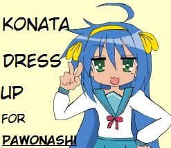 Konata Dress-up for Pawo-sama