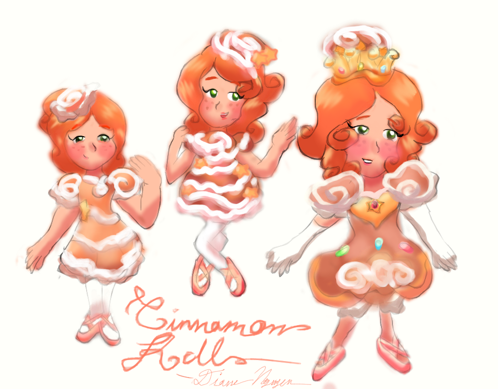 Cinnamon Roll Reine by MirabelleLeaf31 on DeviantArt