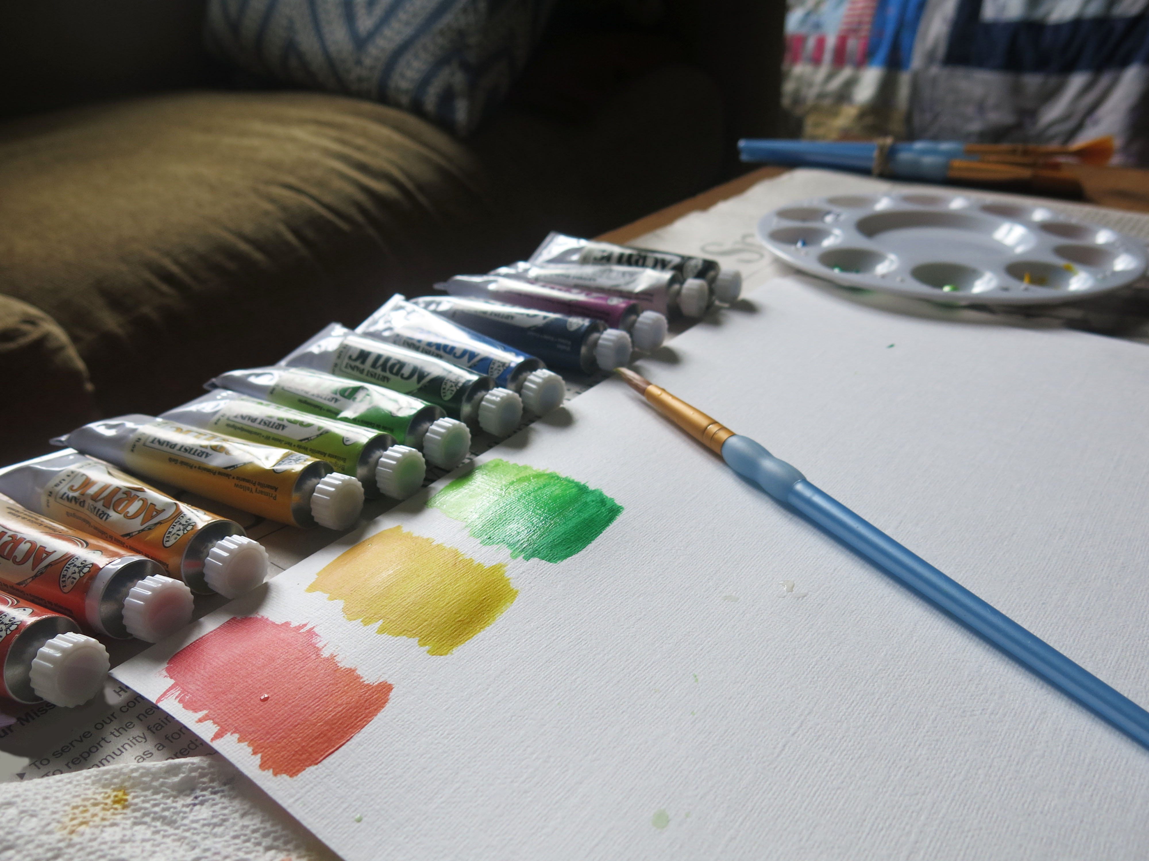 Acrylic Paint Swatch 1 by SheertheGlaceon on DeviantArt