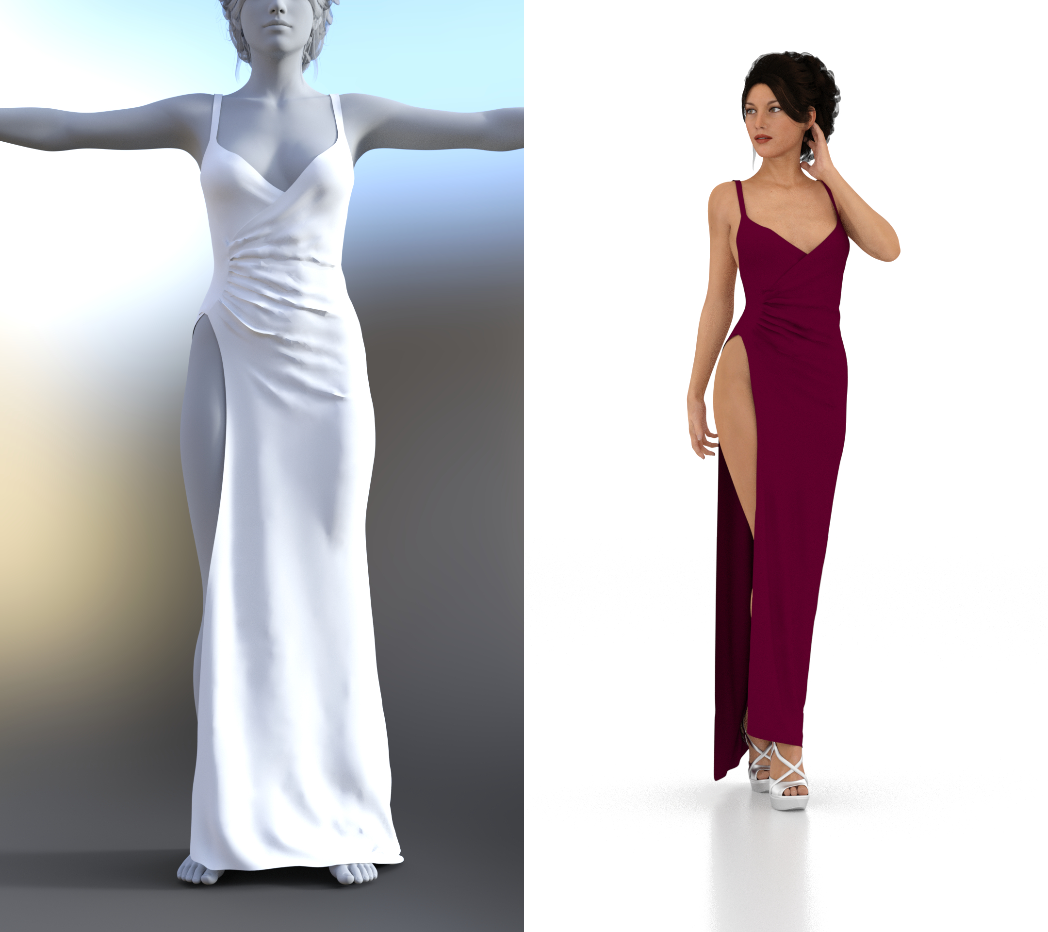 (Currently broken) Pure Elegance Dress dforce