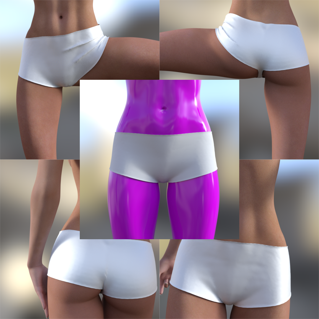 Boy Short Panties (Rigged)