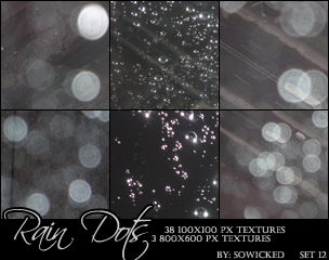 Rain Dots TextureSet by SoWicked
