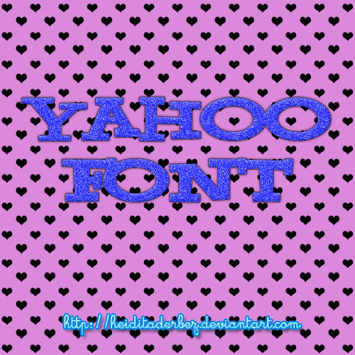 Yahoo Font by HeiditaDerbez on DeviantArt