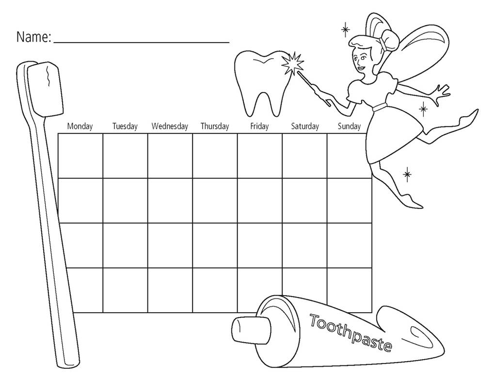 Tooth Brushing Calendar by Sashy42 on DeviantArt