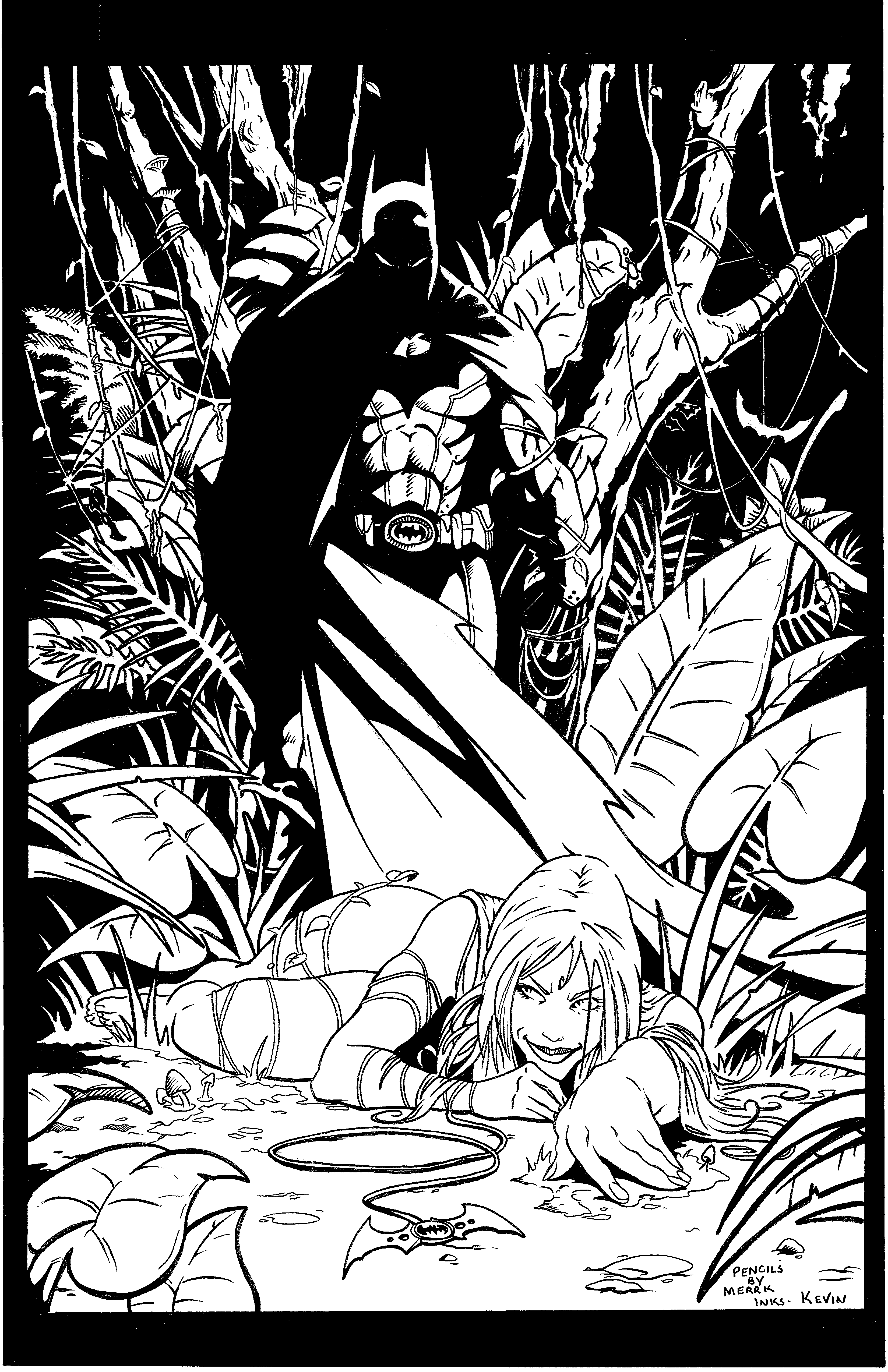 Batman Poison Ivy by blackinks on DeviantArt