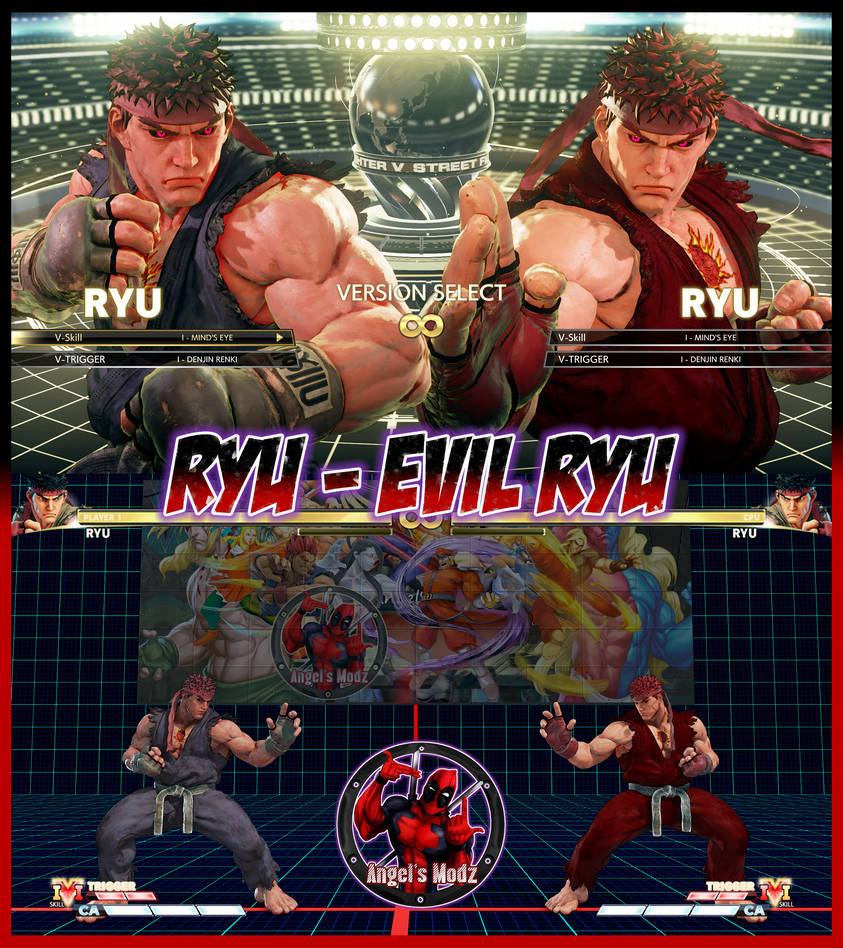 Ryu - Evil Ryu [DONATION] by AngelsModz on DeviantArt