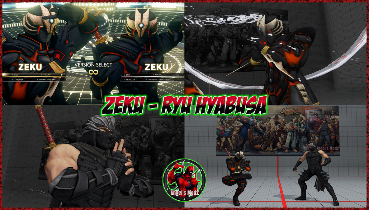 Zeku - Ryu Hyabusa x2 [DONATION] by AngelsModz on DeviantArt