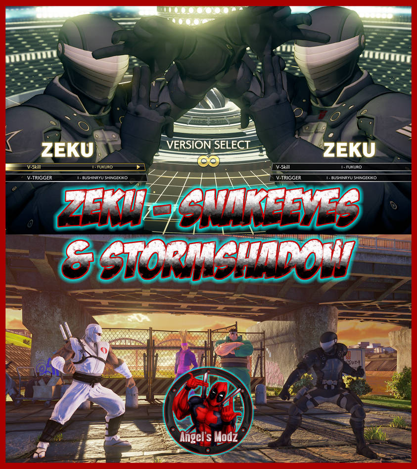 Zeku - Snake Eyes / Storm Shadow [DONATION] by AngelsModz on DeviantArt