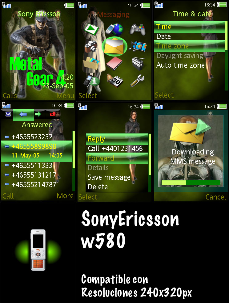 Thema Metal Gear 4 SEw580