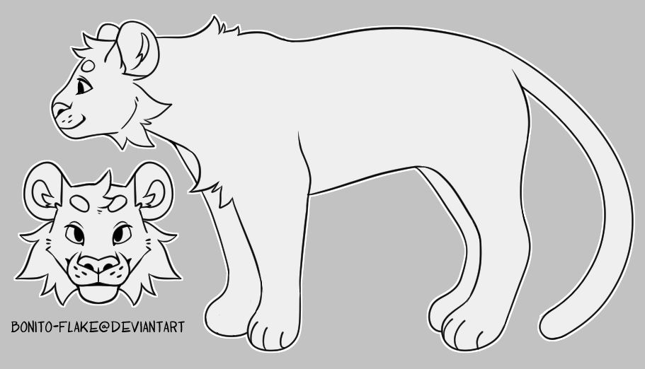 Big Cat Base - F2U by Bonito-Flake on DeviantArt