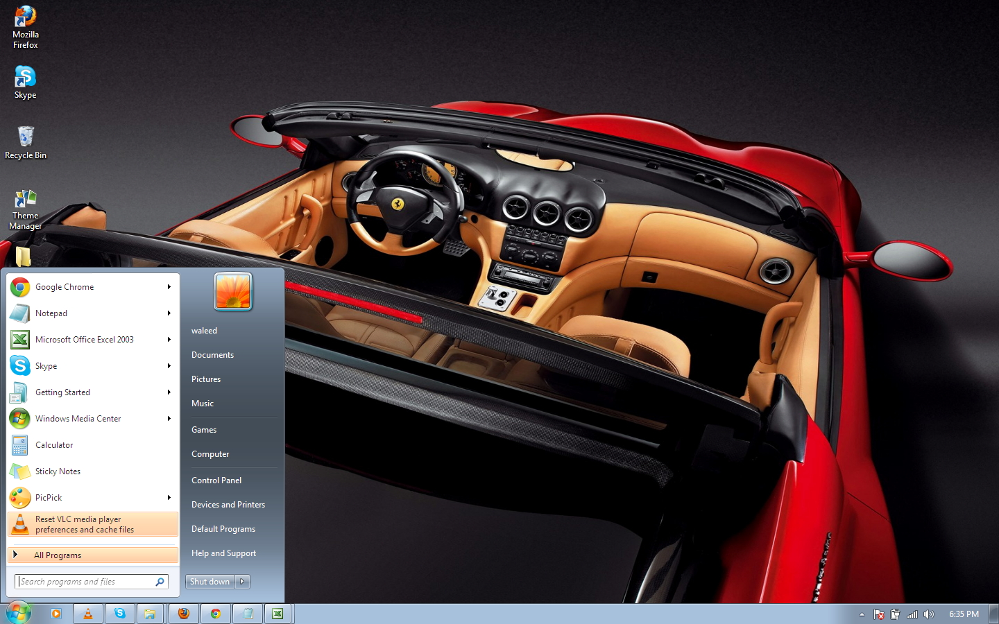 Ferrari-575M-Superamerica windows 7 theme