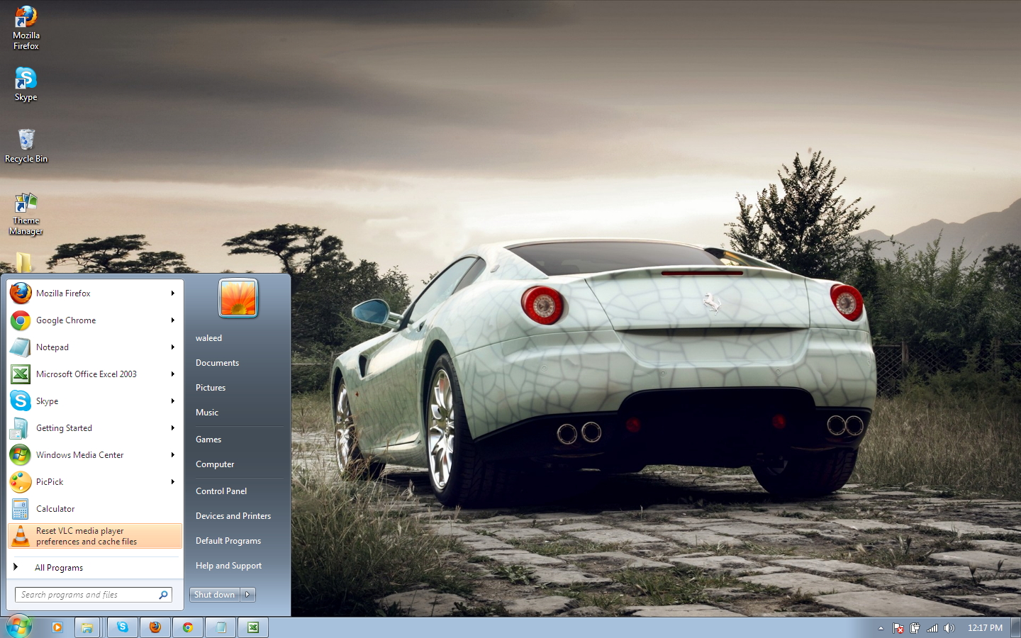 599-GTB-Fiorano-china-2009 windows 7 theme