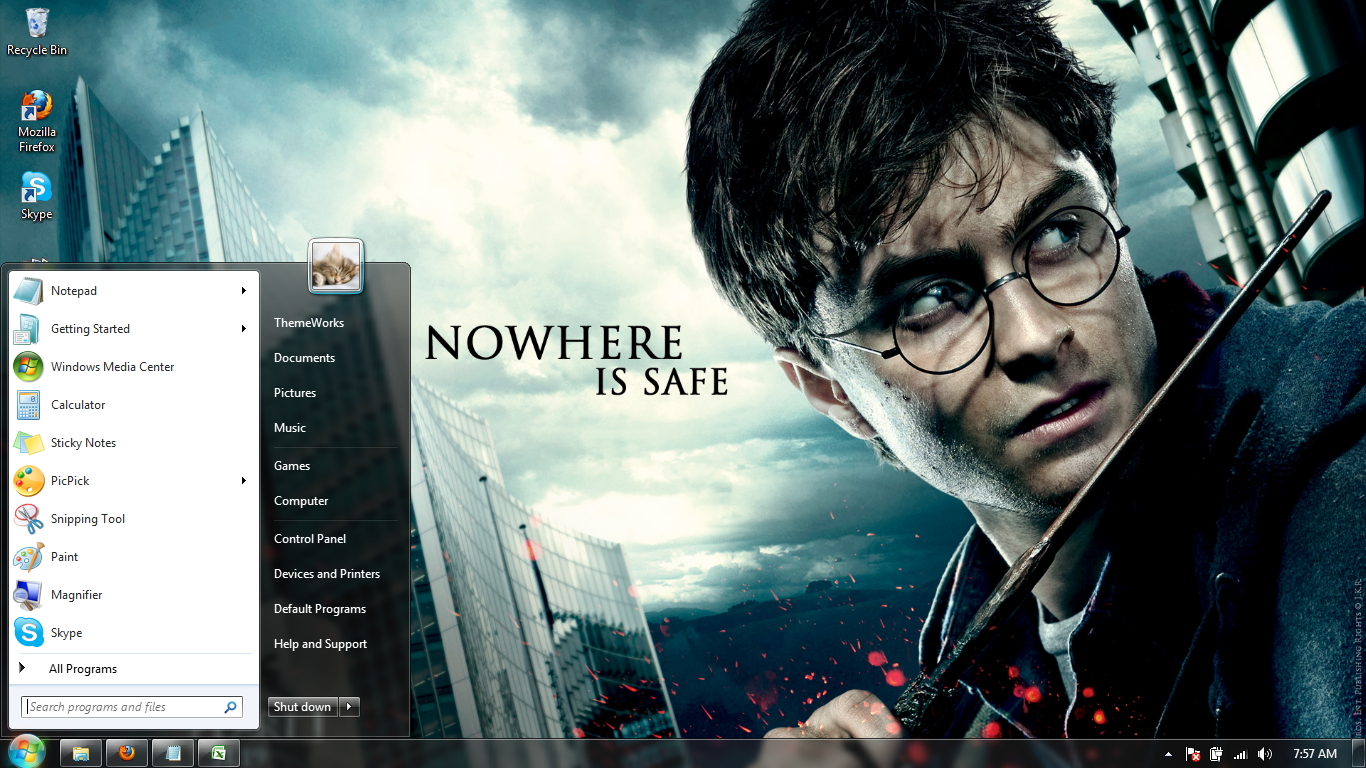 HarryPotter Windows 7 themes