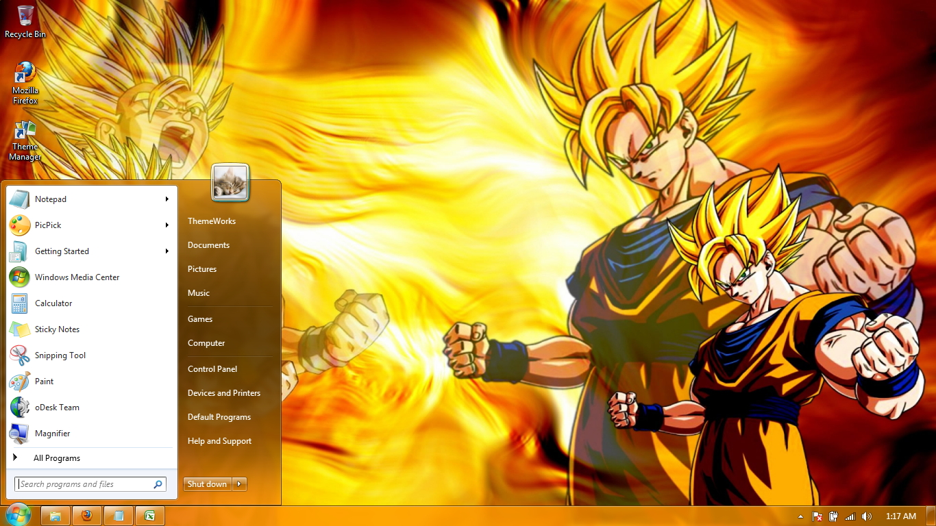 Dragon Ball Z-1 Windows 7 themes by windowsthemes on DeviantArt