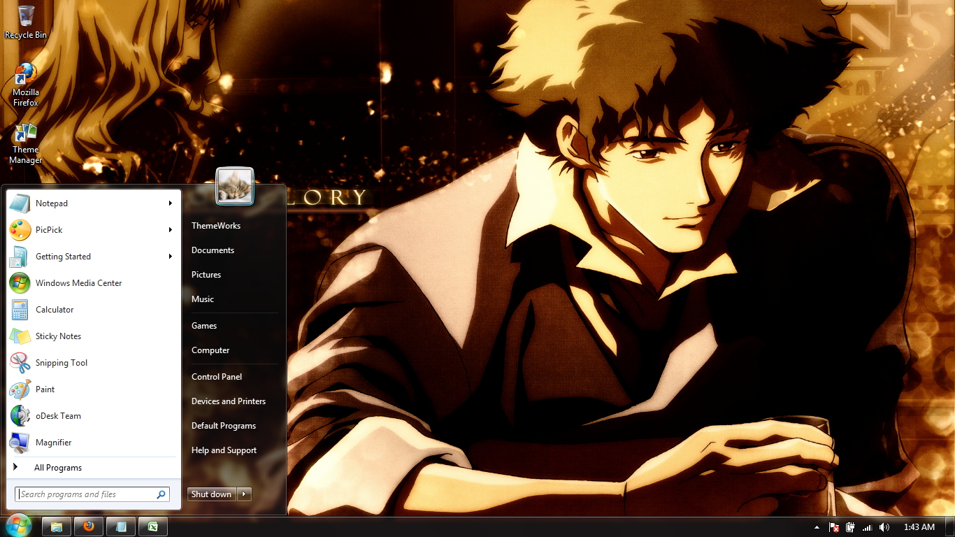 Cowboy Bebop-2  Windows 7 theme