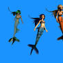 Mermaids pack of 3