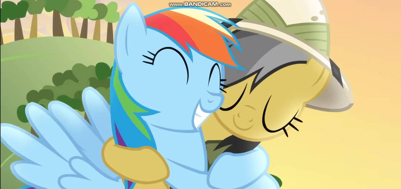Rainbow hugs Daring Do by Hyenari6296 on DeviantArt