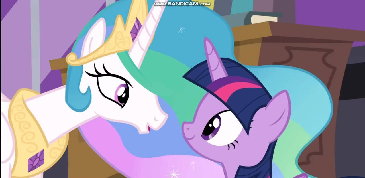 Twilight Sparkle and Celestia! by Hyenari6296 on DeviantArt