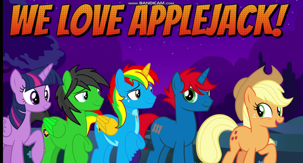 We Love Applejack! (Applejack Day) by Hyenari6296 on DeviantArt