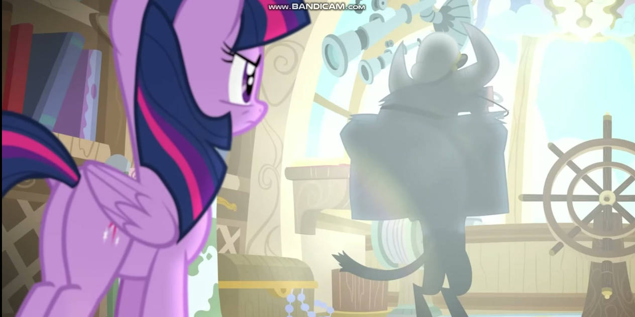 Twilight Sparkle finds Iron Will! by Hyenari6296 on DeviantArt