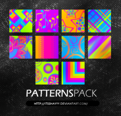 Neon Patterns Pack by CallMeSaturn on DeviantArt
