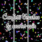 Confetti Photoshop brushes