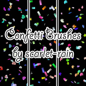 Confetti Photoshop brushes