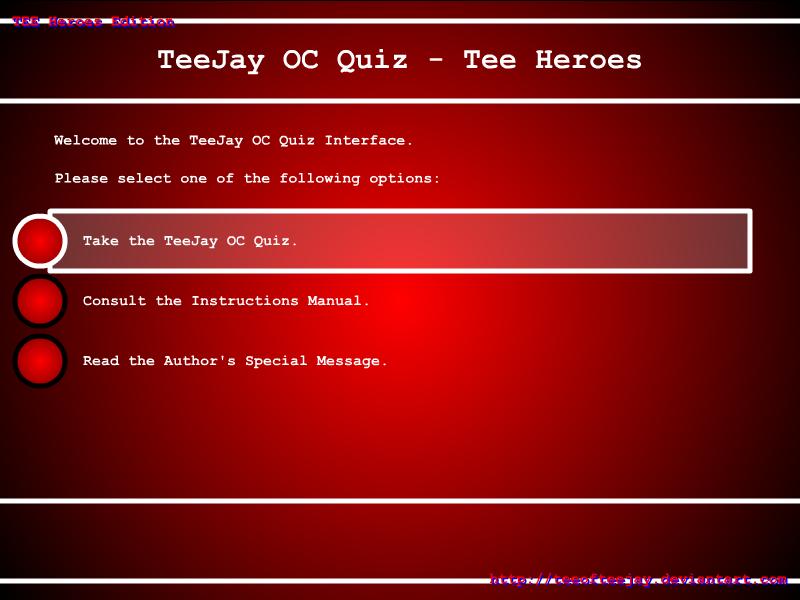 OC Quiz - Tee Heroes -FLASH-