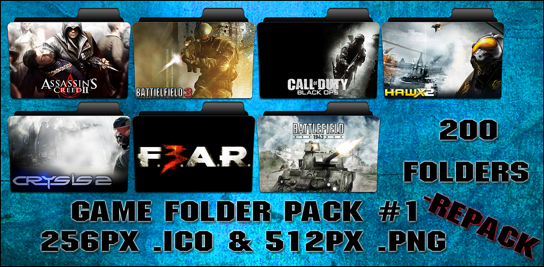 Game Folder Pack 1 200 Folders