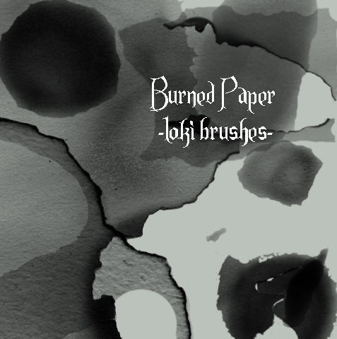 Burned Paper Brushes