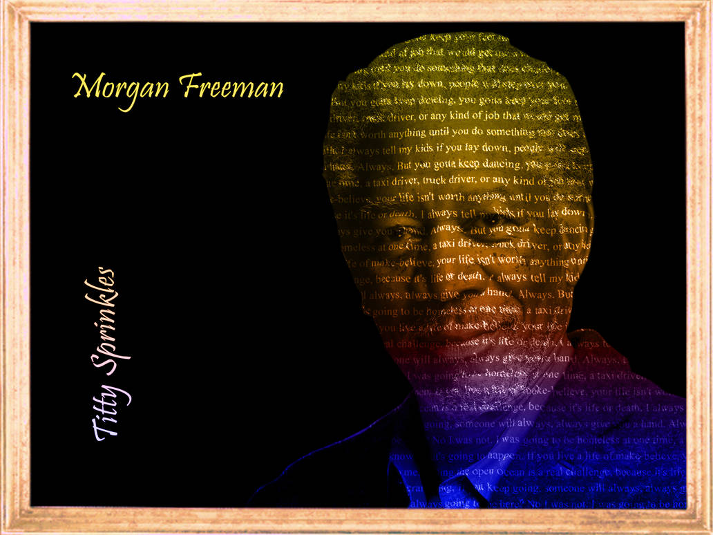 Morgan Freeman Text Portrait by MeloninSkyfox on DeviantArt