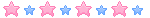 Stars (pink n blue) - divider