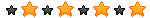 Stars (halloween / black n orange) - divider