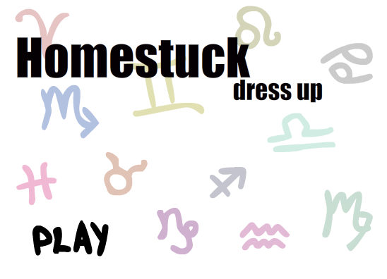 Homestuck Dress Up WIP