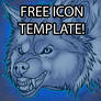 Free Snarly Werewolf Icon Template