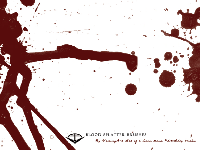 Blood Splatter Brushes