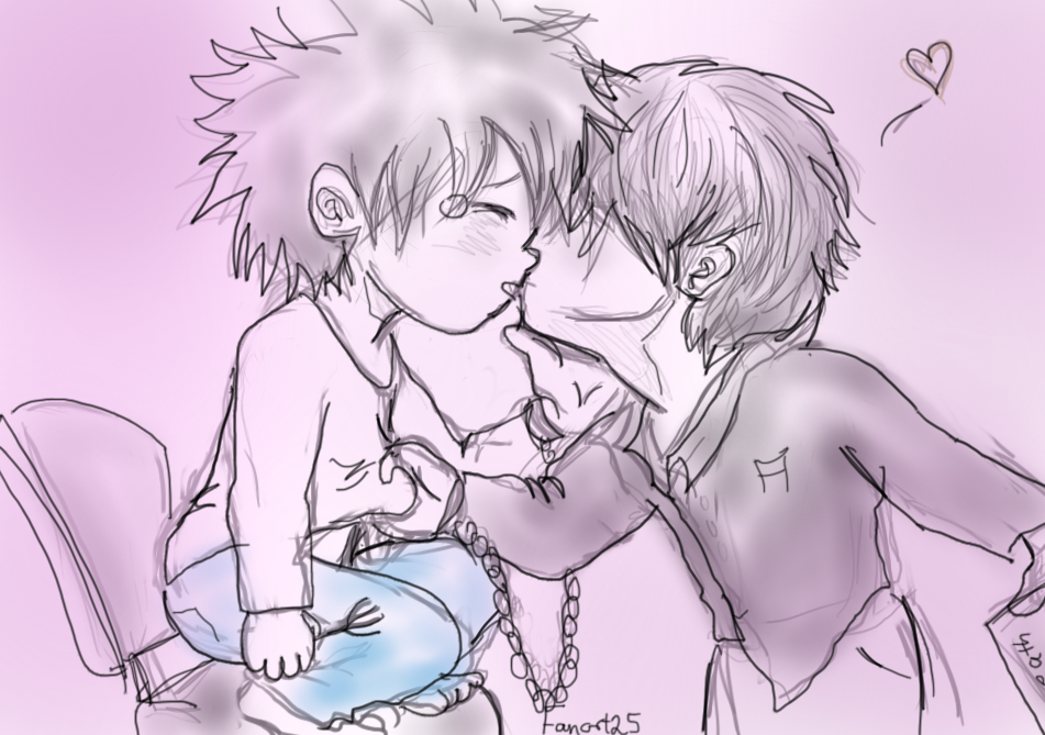 L and Light from death note chibi style by Fanart25 on DeviantArt