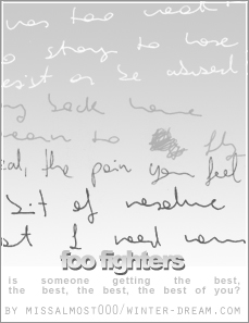 Foo Fighters's Lyrics