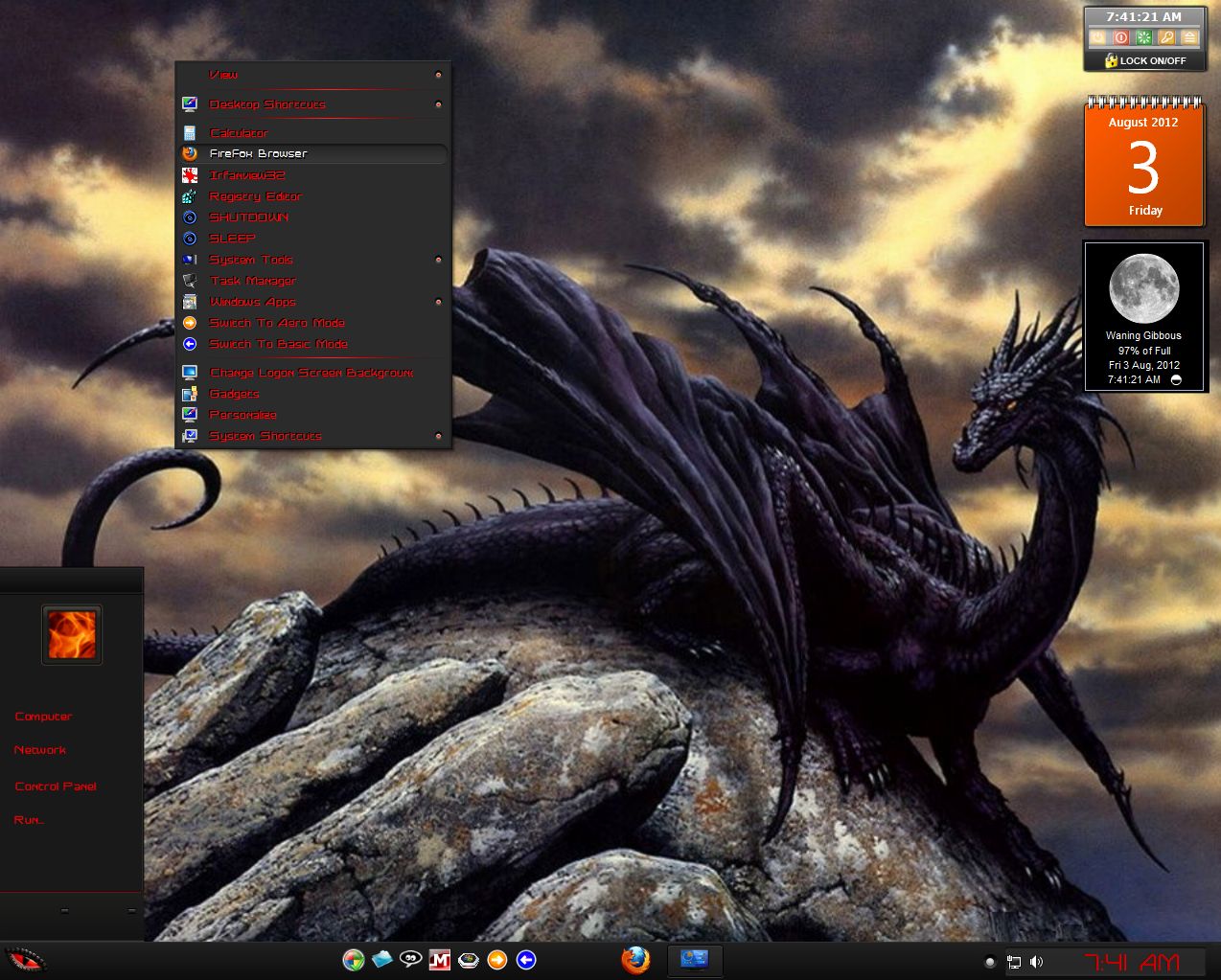 Win7 Basilisk Mini Theme