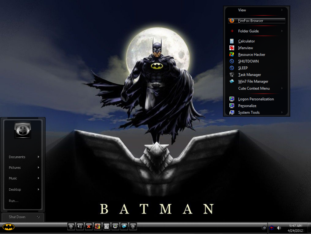 Win7 Batman Mini Theme v2