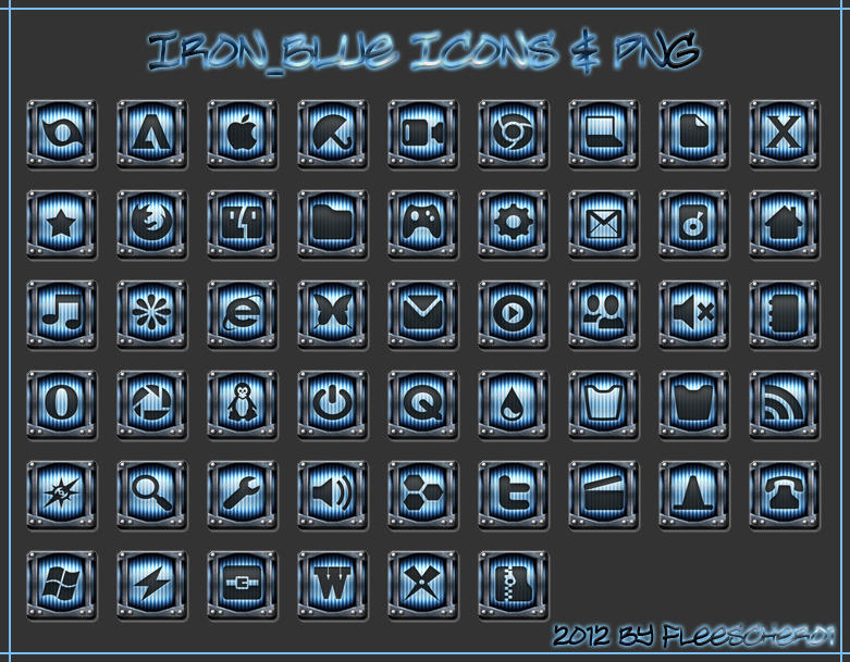 Iron Blue Icons by Fleescher01 on DeviantArt