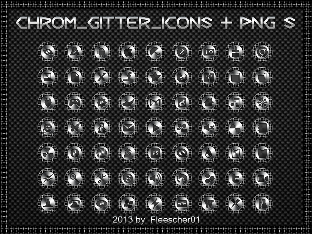 Chrom Gitter Icons