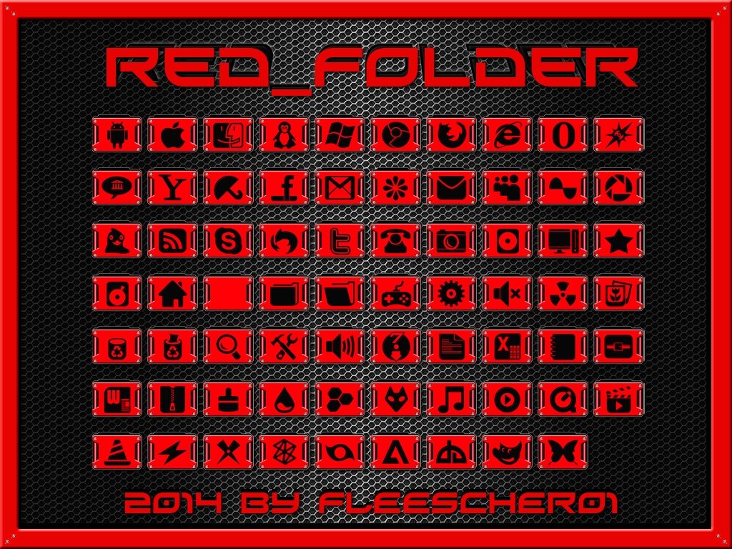 Red Folder Icons by Fleescher01 on DeviantArt