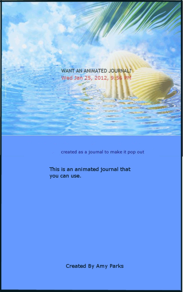 ANIMATED SEASHELL JOURNAL SKIN