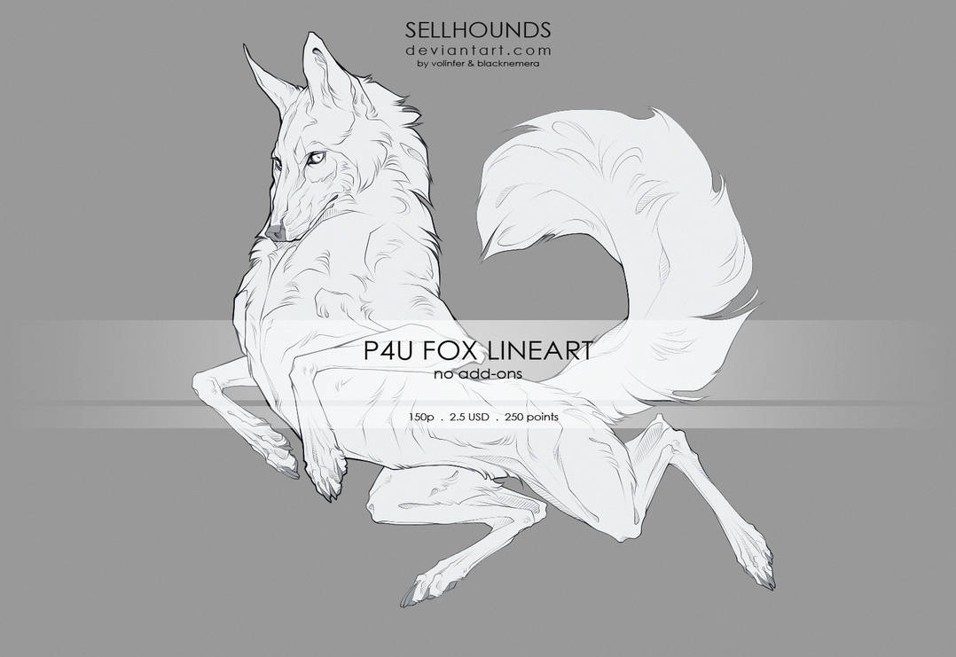 P4U FOX LINEART by Sellhounds on DeviantArt