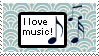 I love music Stamp by Creativeness