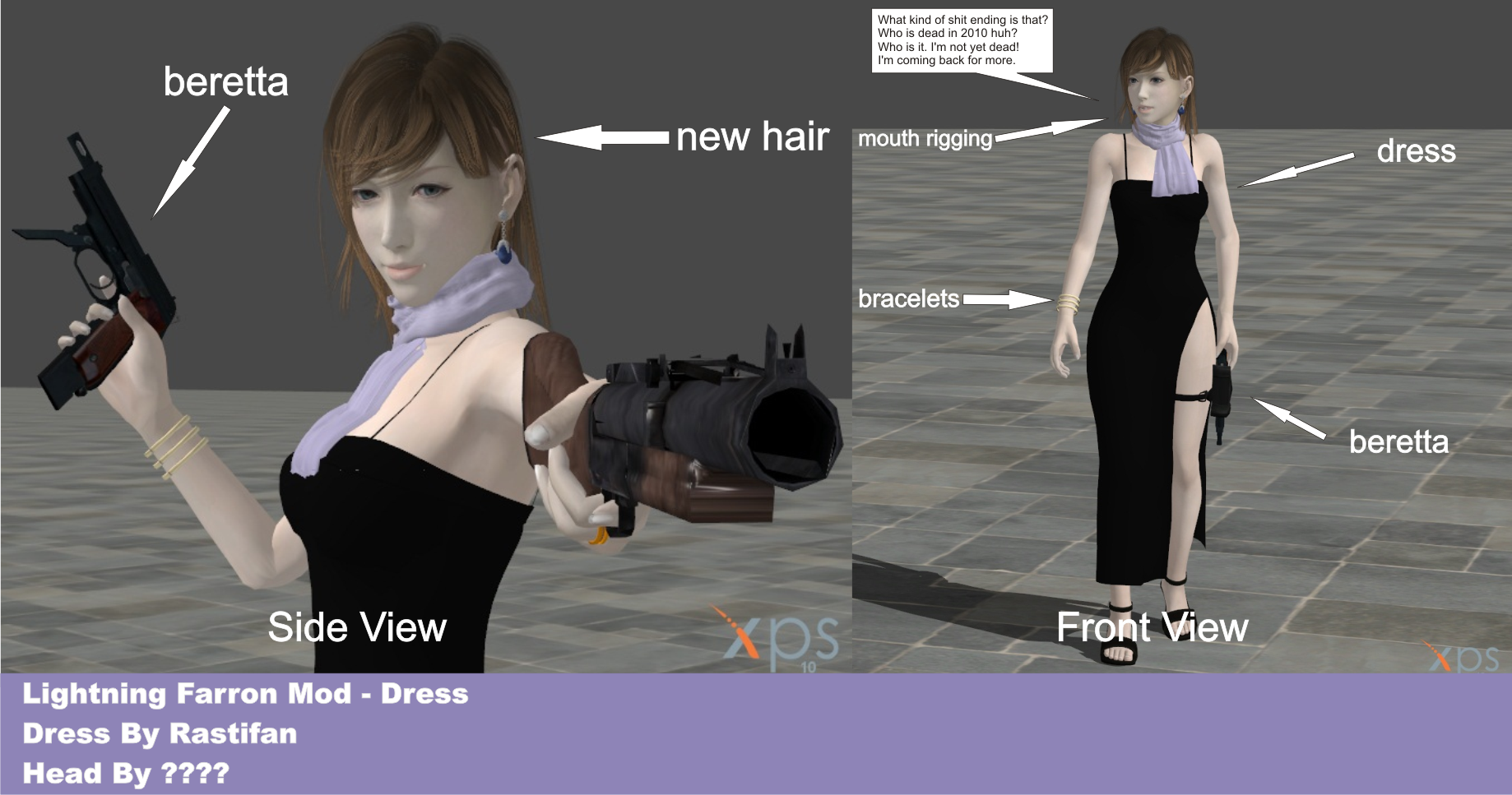 Lightning Mod Dress For Xnalara by Elly-Klamsky on DeviantArt